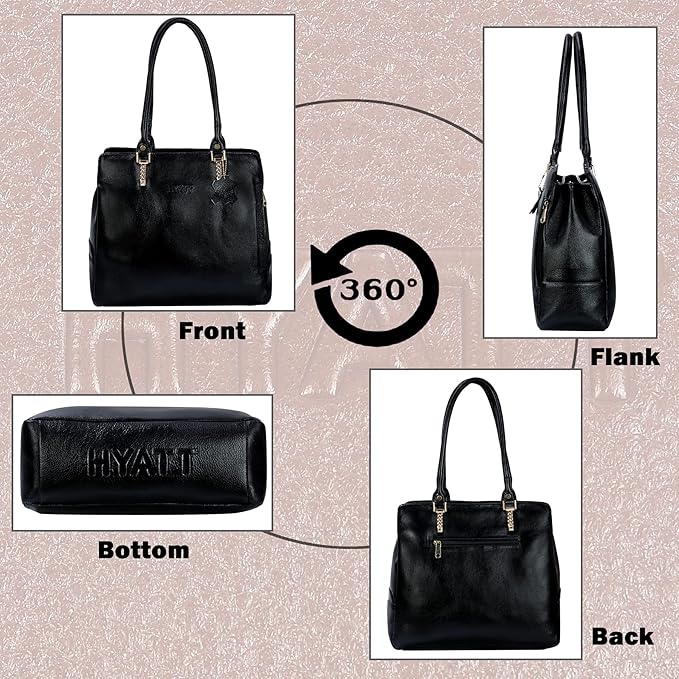 Leather Shoulder Bag - SIDE CHAIN