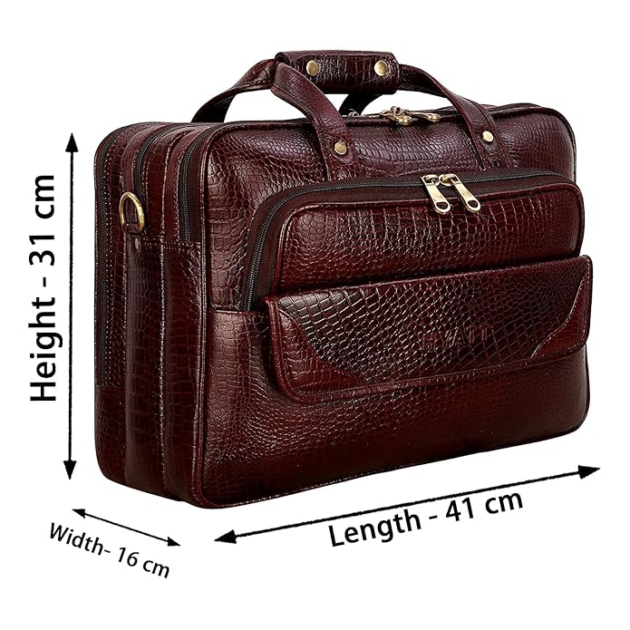 Leather Office Bag - Moochies