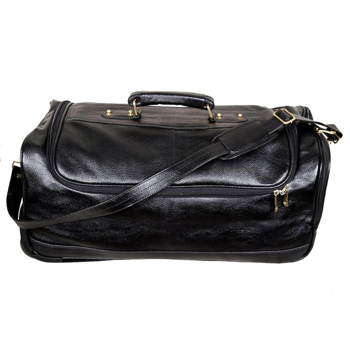 Leather Duffel Trolley - The Weekender