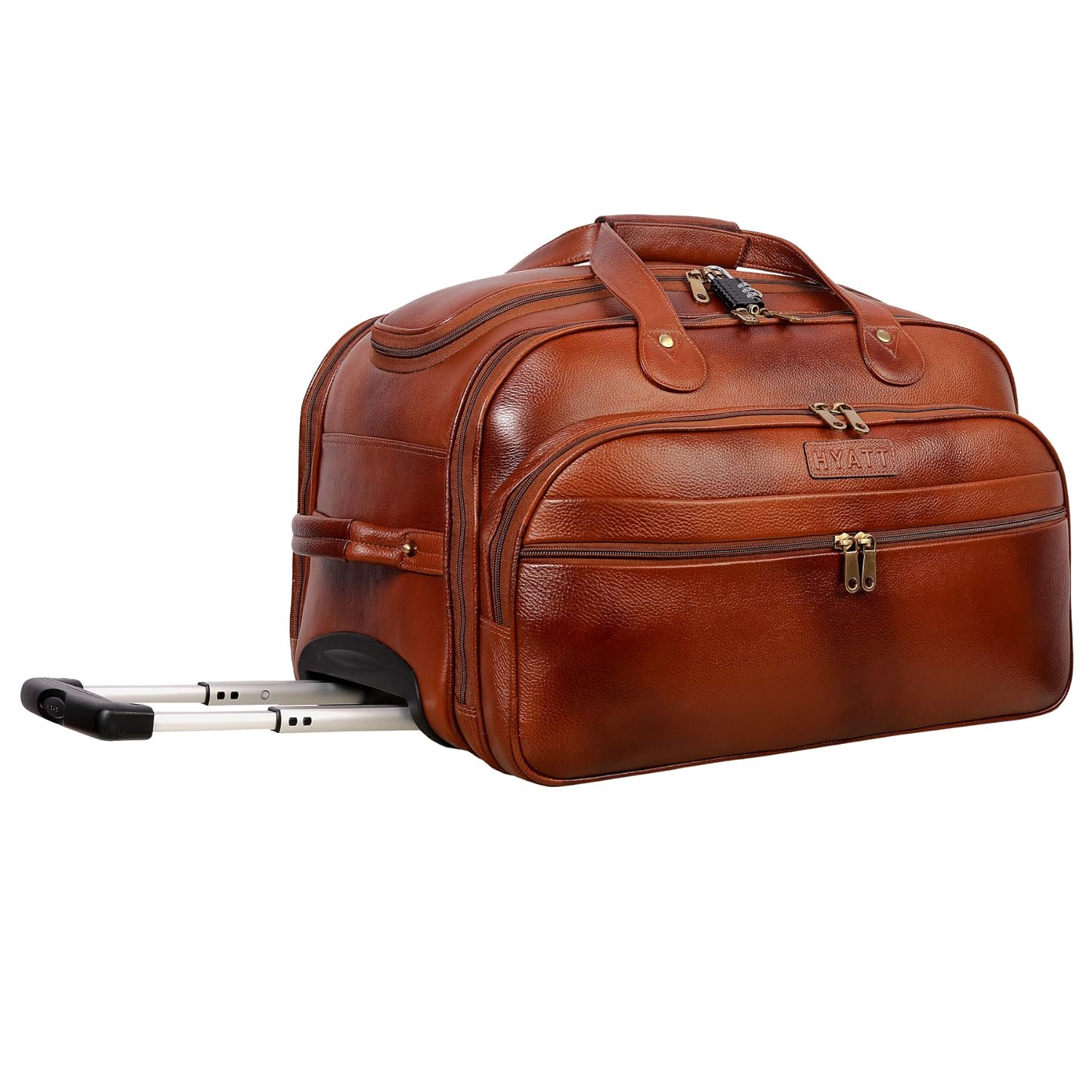 Leather Duffel Trolley - The Swift