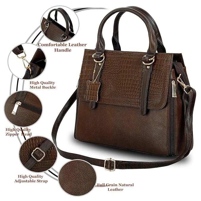 Leather Handbag For Women - MK