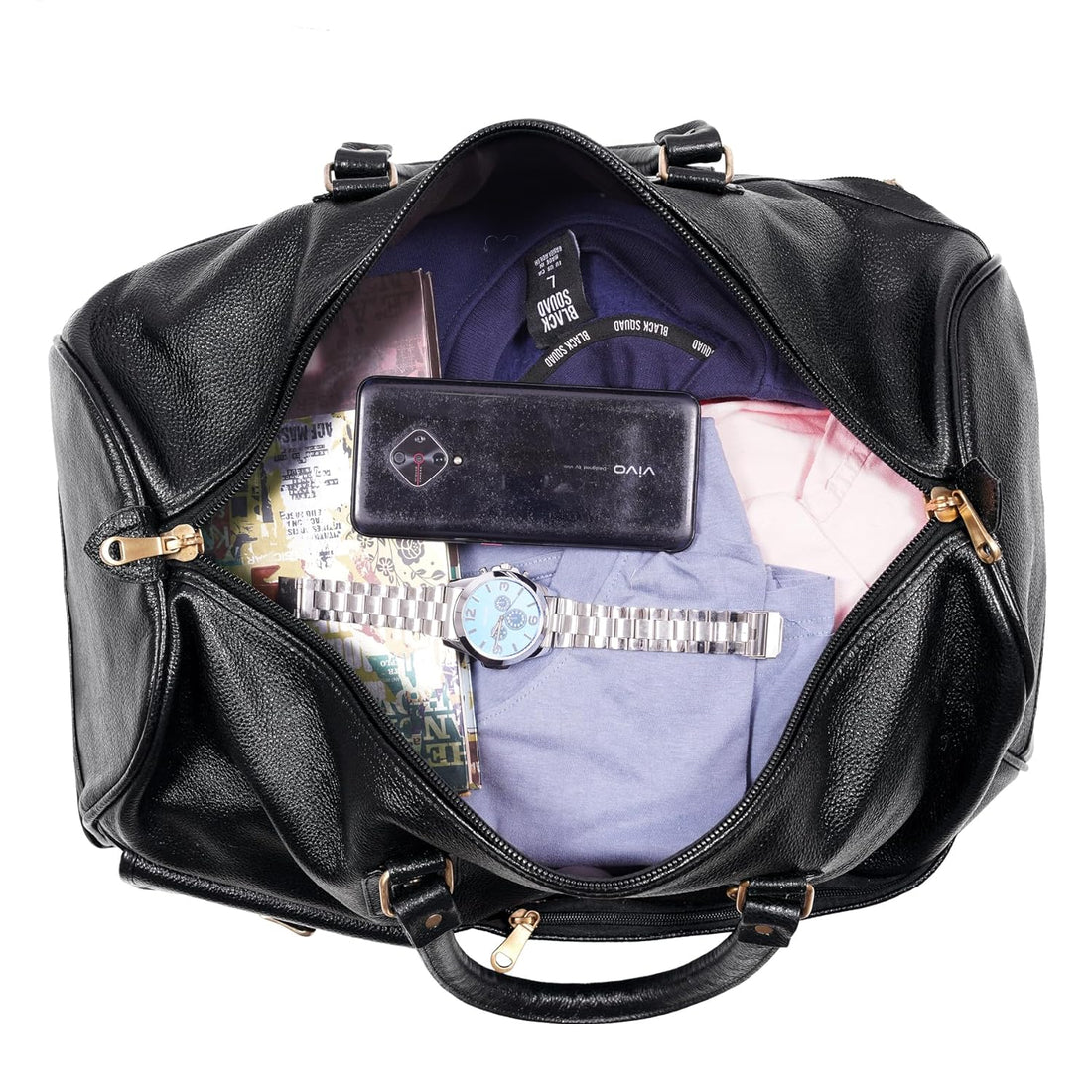 Leather Duffel Trolley - The Metropolis