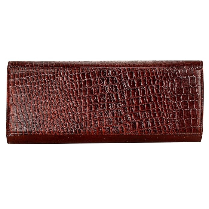 Croco Leather Handbag - The Milano