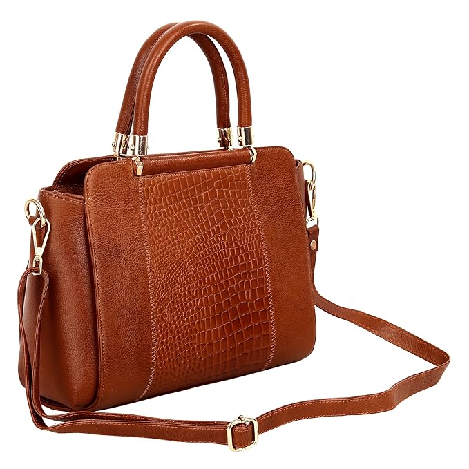 Leather Satchel Handbag - Zik Zak