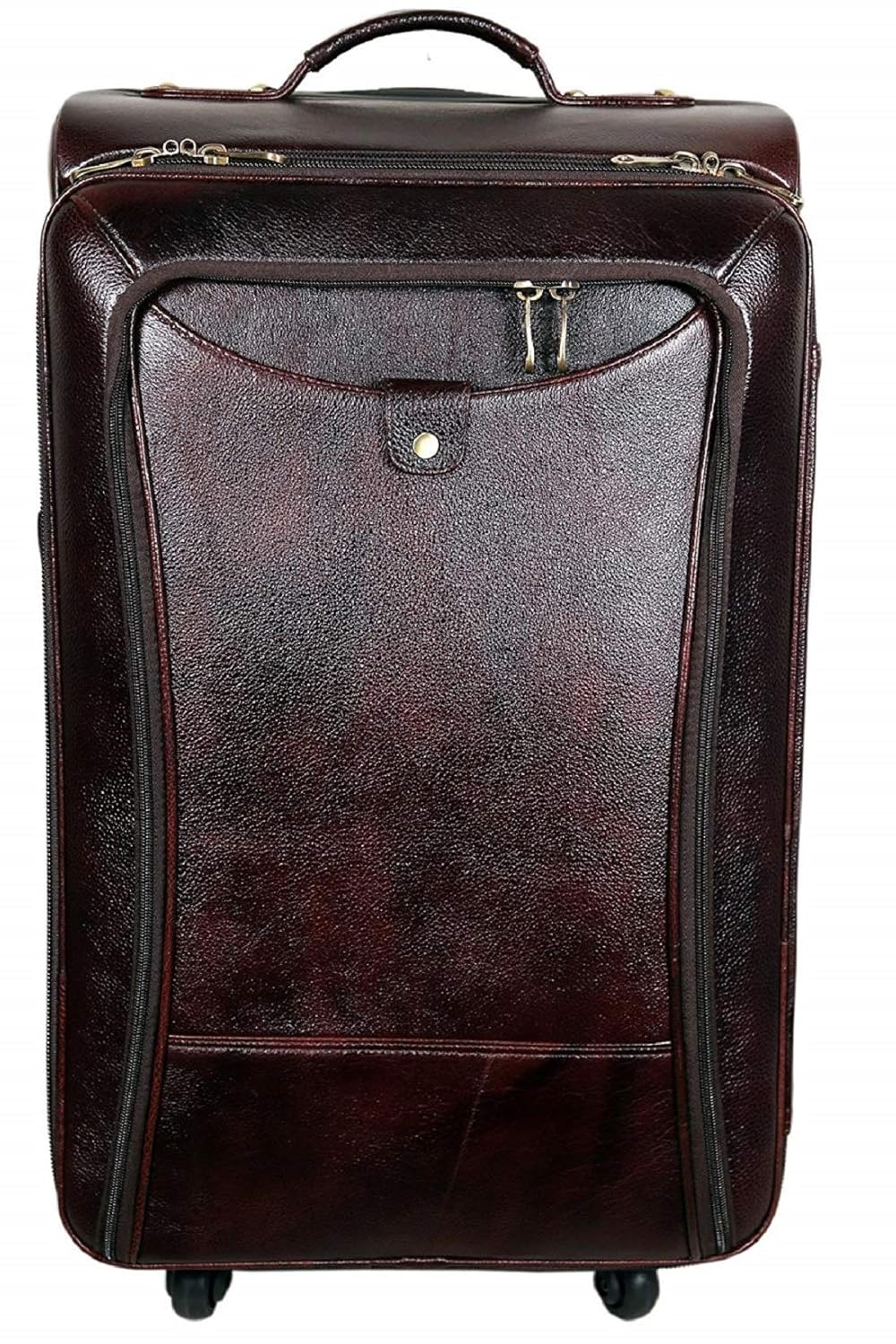 Leather Trolley Bag - The Voyager