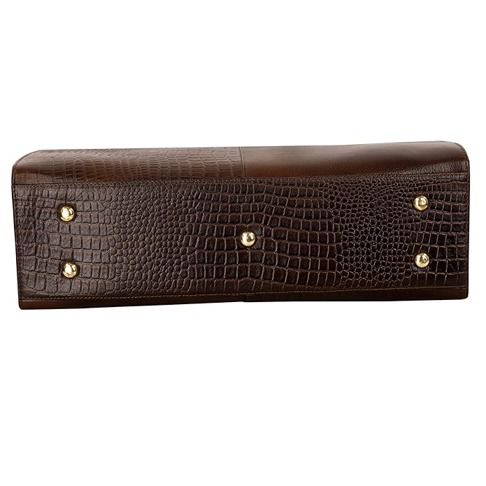 Leather Laptop Tote Bag - Modern Maven