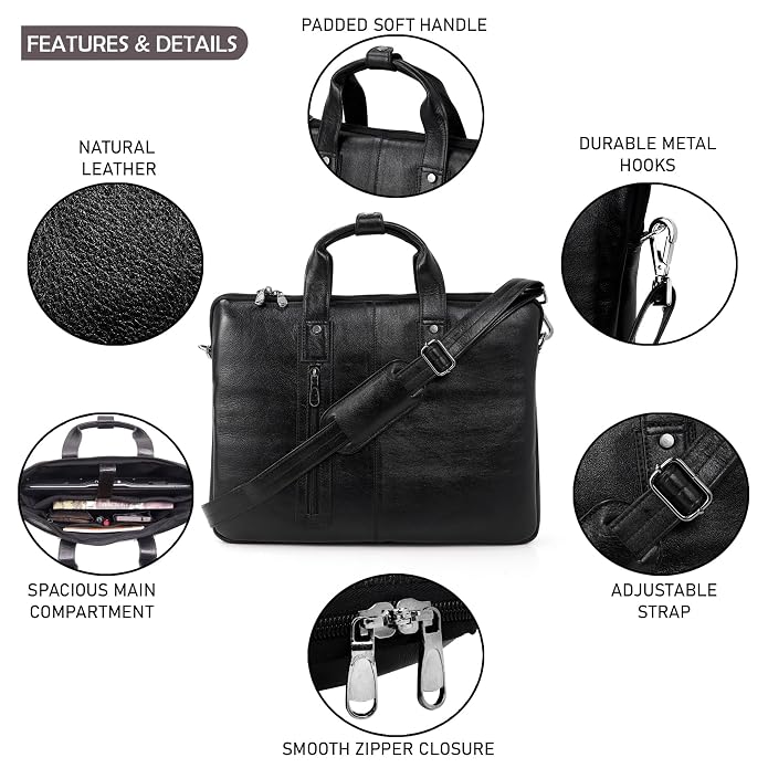 Leather Laptop Bag - Apex