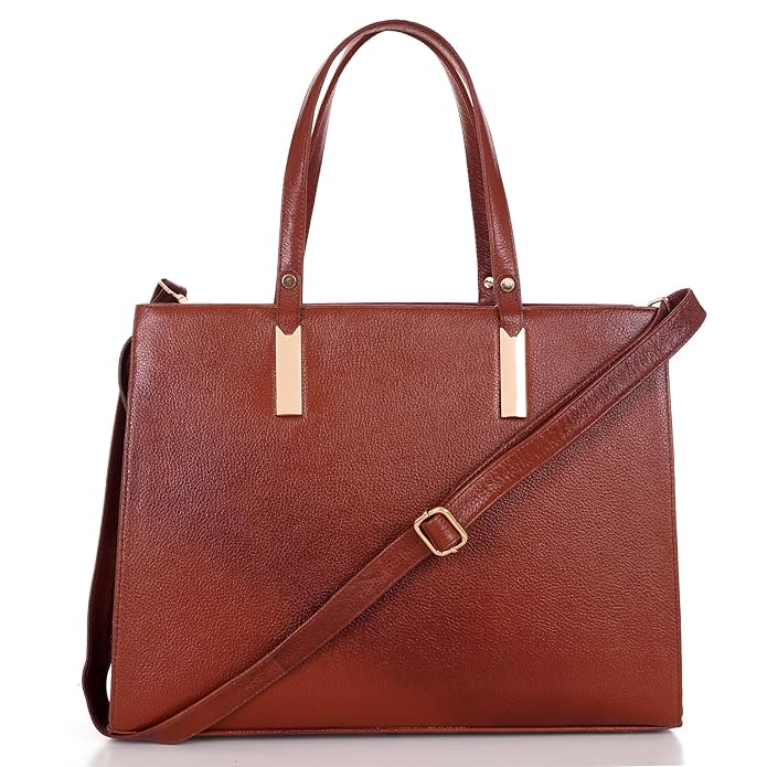 Women's Leather Handbag - Recta