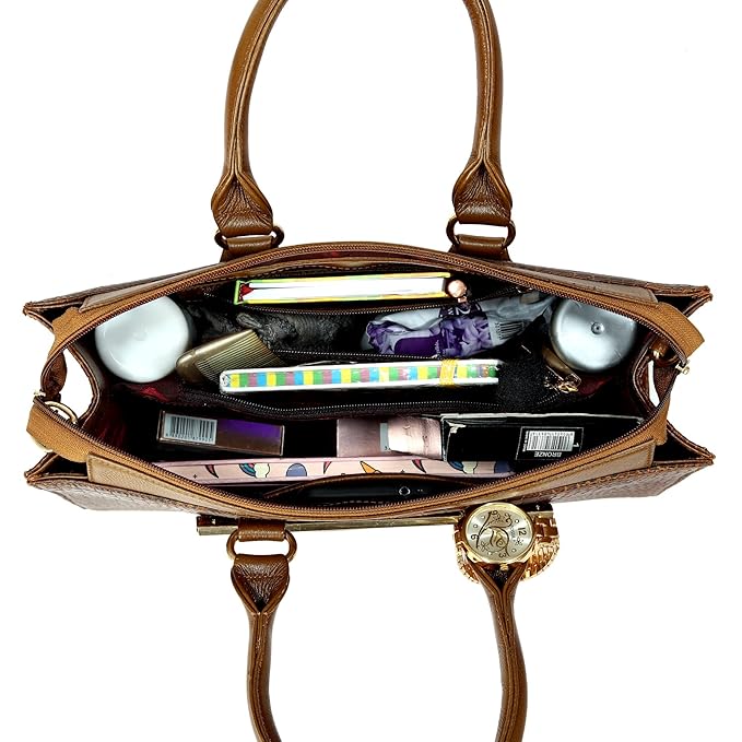 Croco Leather Handbag - PRADA