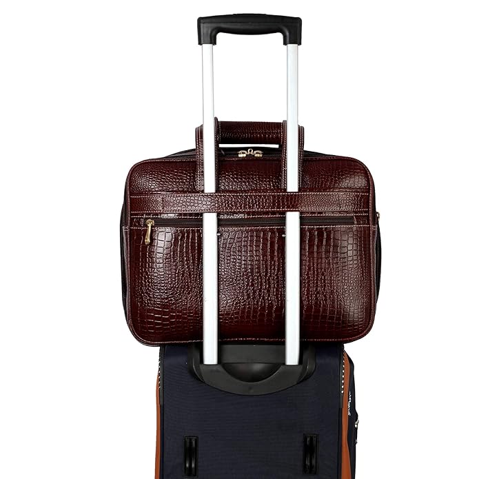 Leather Expandable Bag - Stitch Line