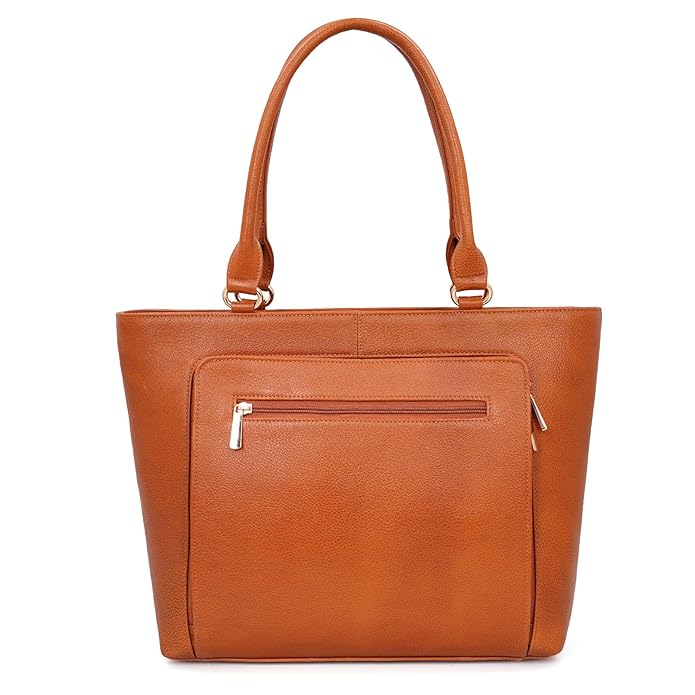 Leather Laptop Tote Bag - THE ORGANIZER