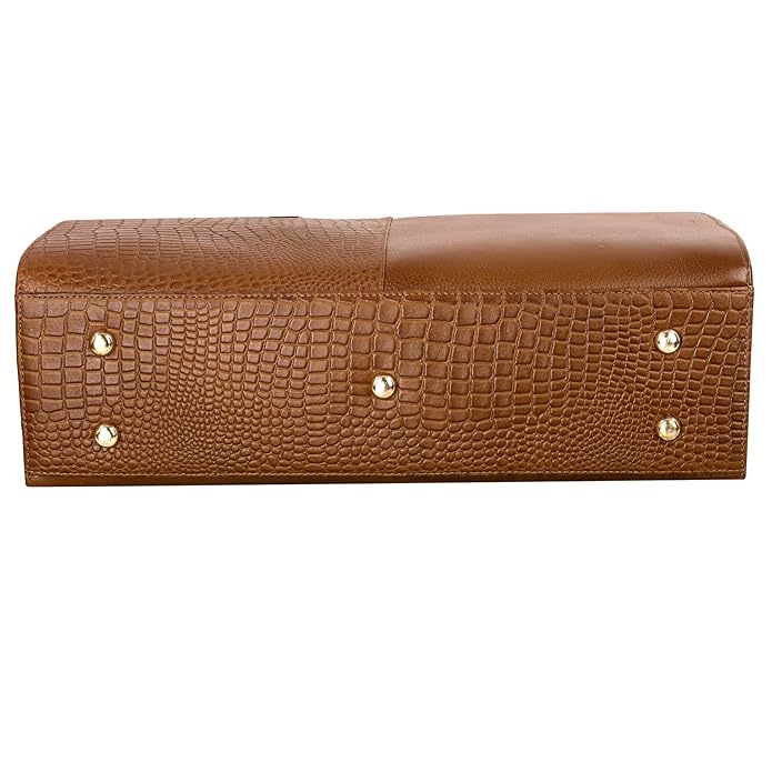 Leather Laptop Tote Bag - Modern Maven