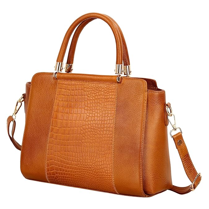 Leather Satchel Handbag - Zik Zak