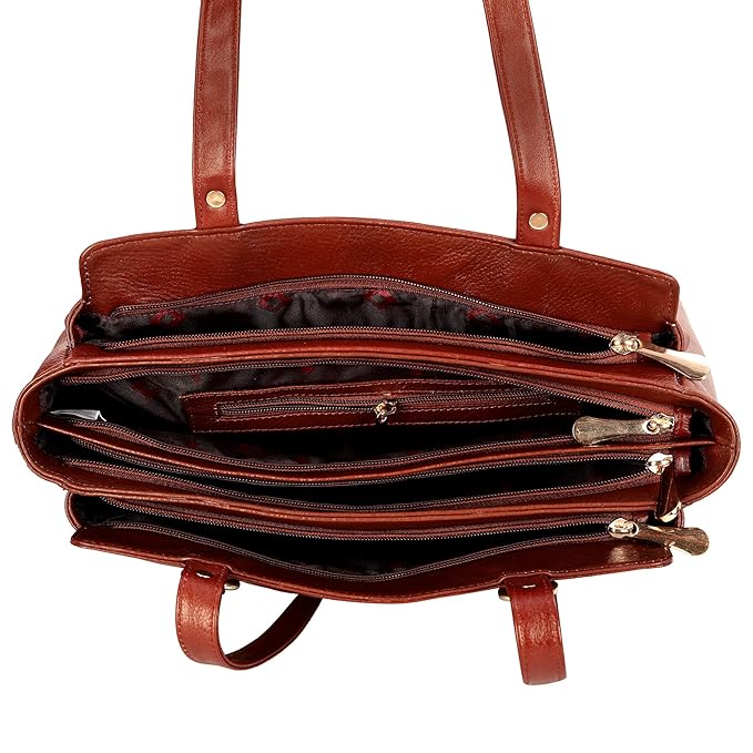 Leather Shoulder Bag - Solid