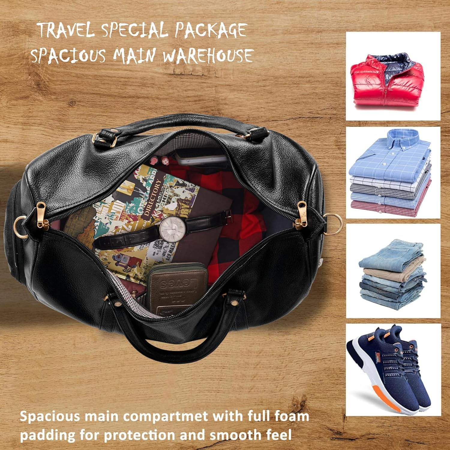 Leather Duffel Bag - Unknown