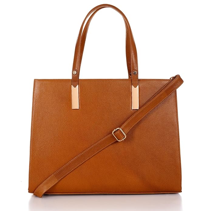 Leather Laptop Tote Bag - Boxa