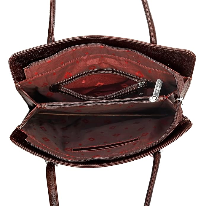 Leather Tote Bag - Vertica