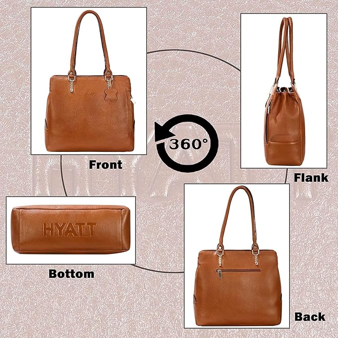 Leather Shoulder Bag - SIDE CHAIN