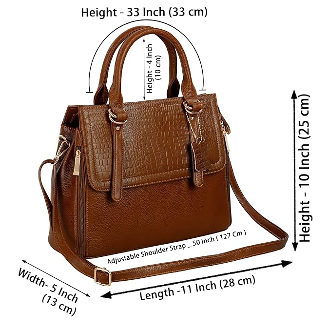 Leather Handbag For Women - MK