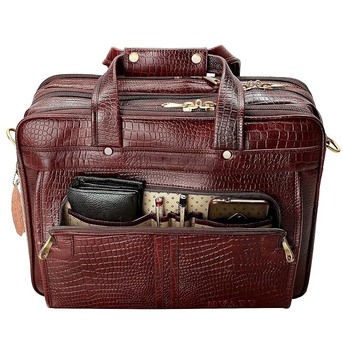 Leather Office Bag - Time Machine