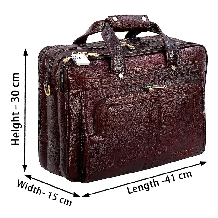 Leather Office Bag - Time Machine