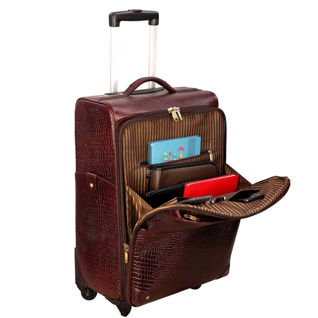 Leather Trolley Bag - The Voyager