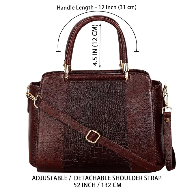 Leather Satchel Handbag - Zik Zak