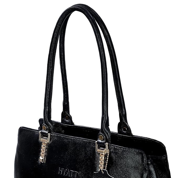 Leather Shoulder Bag - SIDE CHAIN
