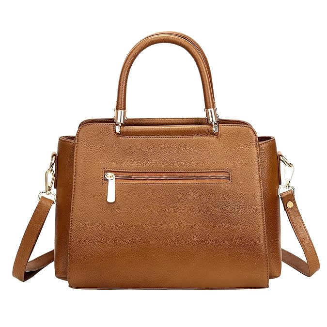 Leather Satchel Handbag - Zik Zak