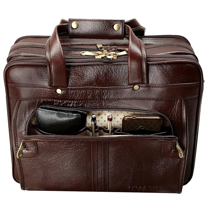 Leather Office Bag - Time Machine
