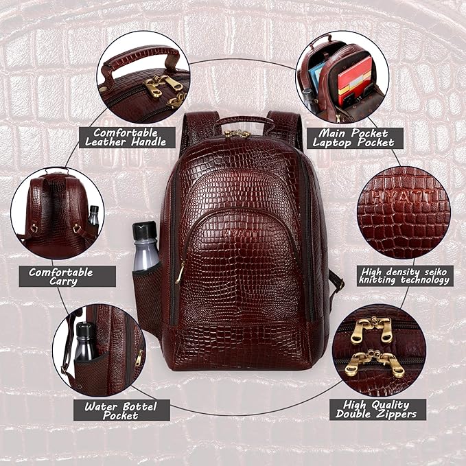 Leather Laptop Backpack - Giant