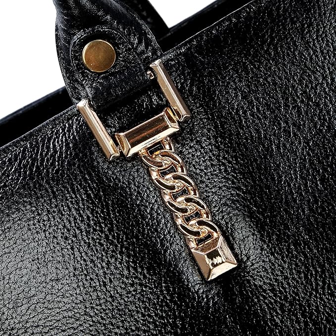 Leather Shoulder Bag - SIDE CHAIN