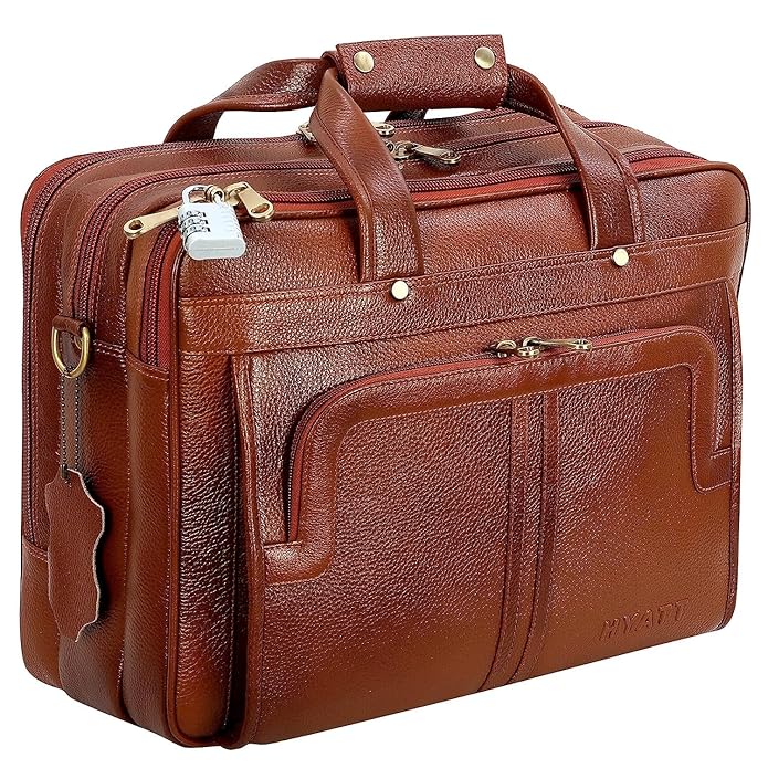Leather Office Bag - Time Machine
