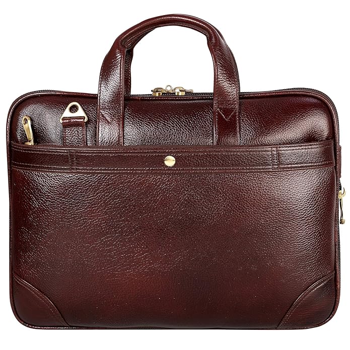 Leather Laptop Bag - The Expandable