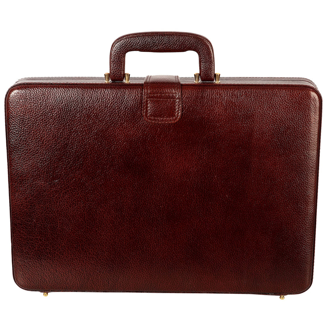 HAYAT Leather Accessories Natural Leather Briefcase for Men 24 litres Capacity Dimension-L-17 X H-12 X W-2.5 Inch Weight-1.4 KG