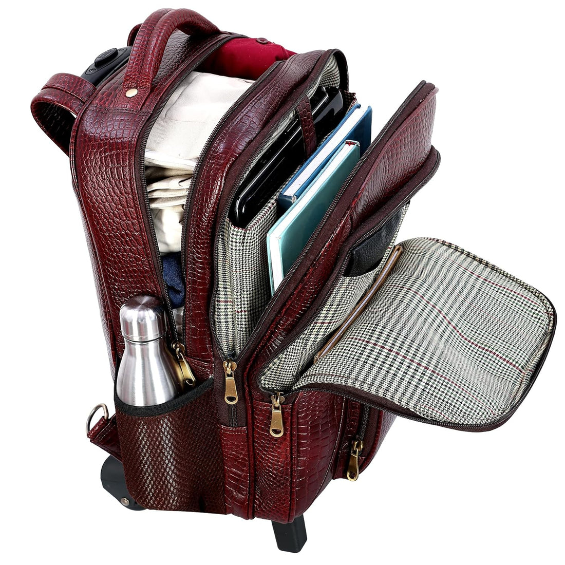 Leather Backpack Trolley - Metro Roller