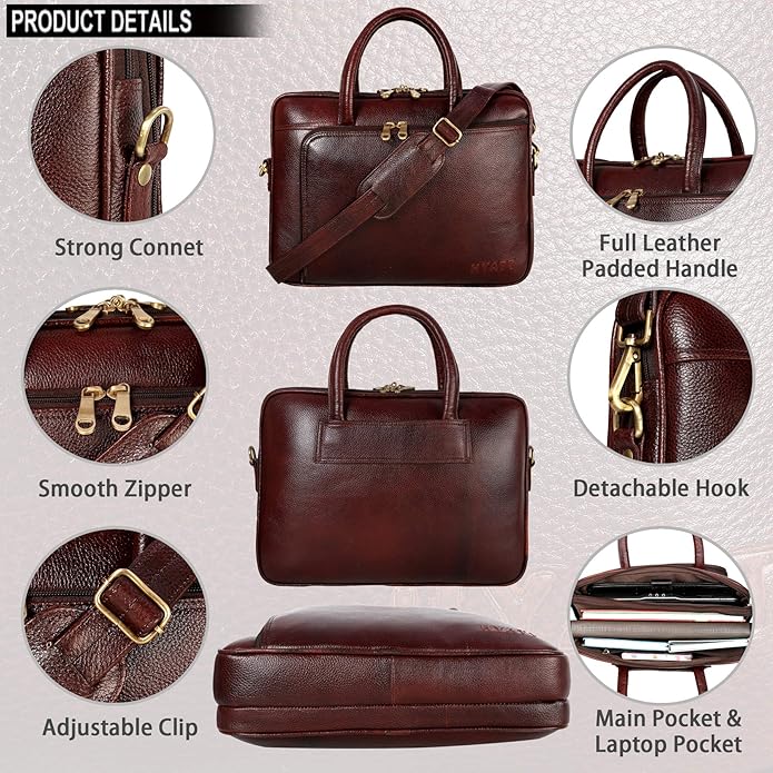 Leather Messenger Bag - Rope Core