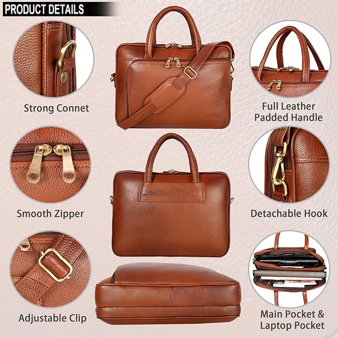 Leather Messenger Bag - Rope Core