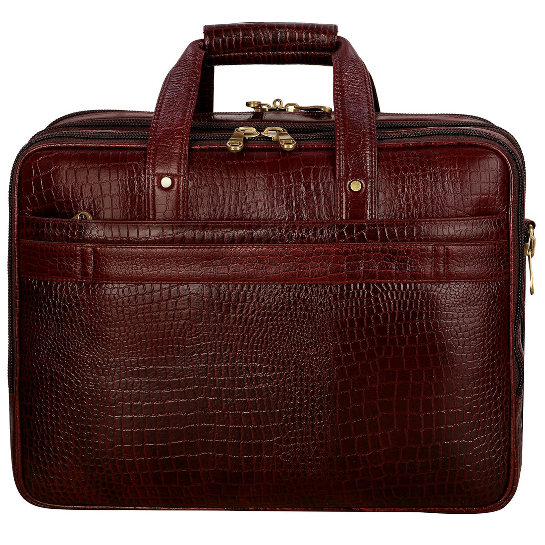 HAYAT Leather Accessories 24 litres Full Expandable Leather Laptop Office