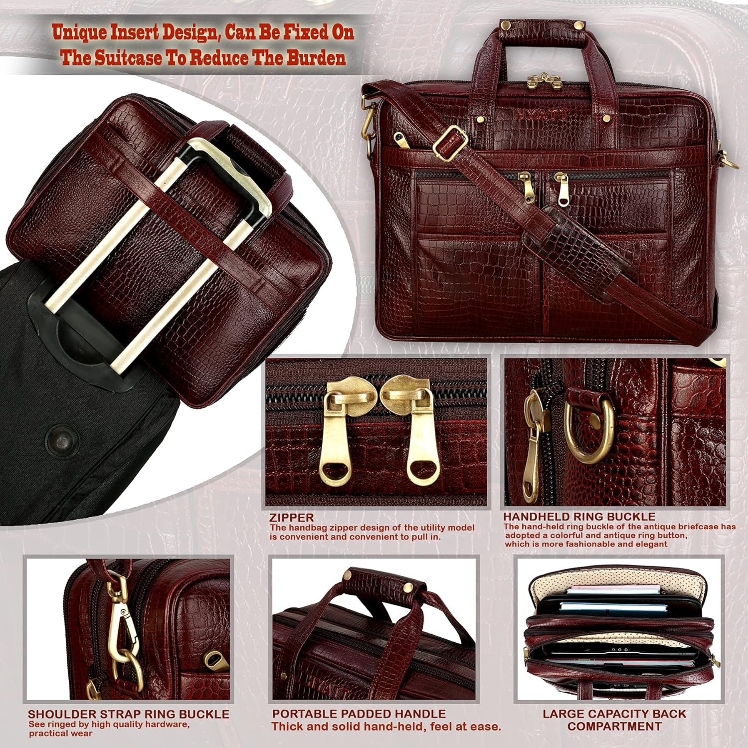 Leather Expandable Bag - Carry Grid