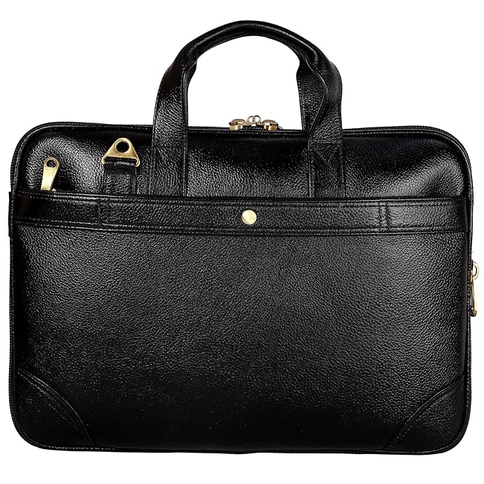 Leather Laptop Bag - The Expandable