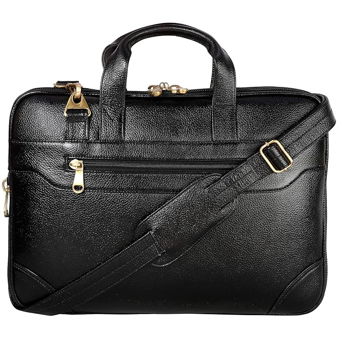 Leather Laptop Bag - The Expandable