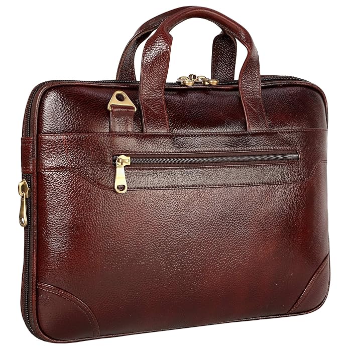Leather Laptop Bag - The Expandable