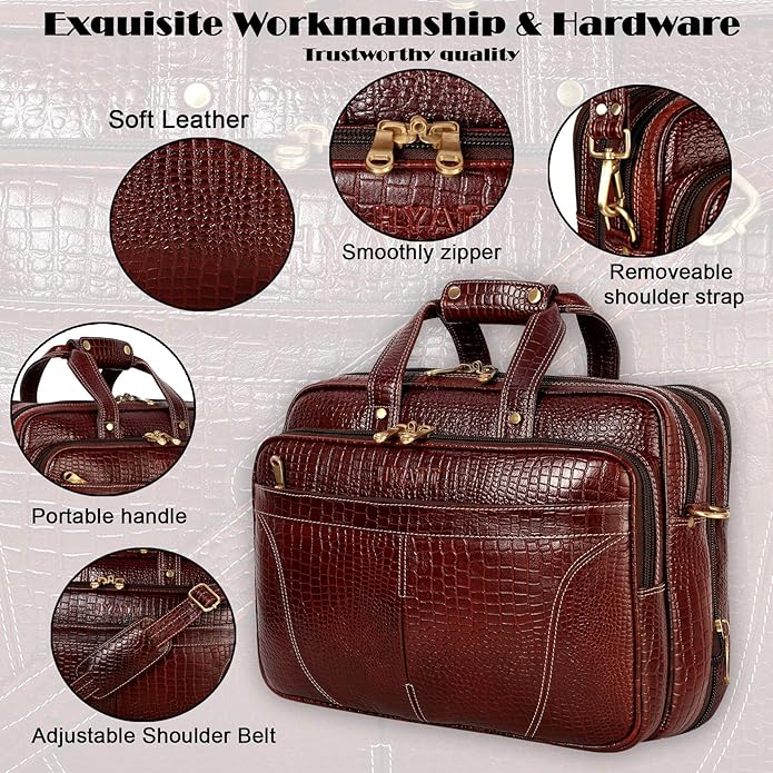 Leather Expandable Bag - Stitch Line