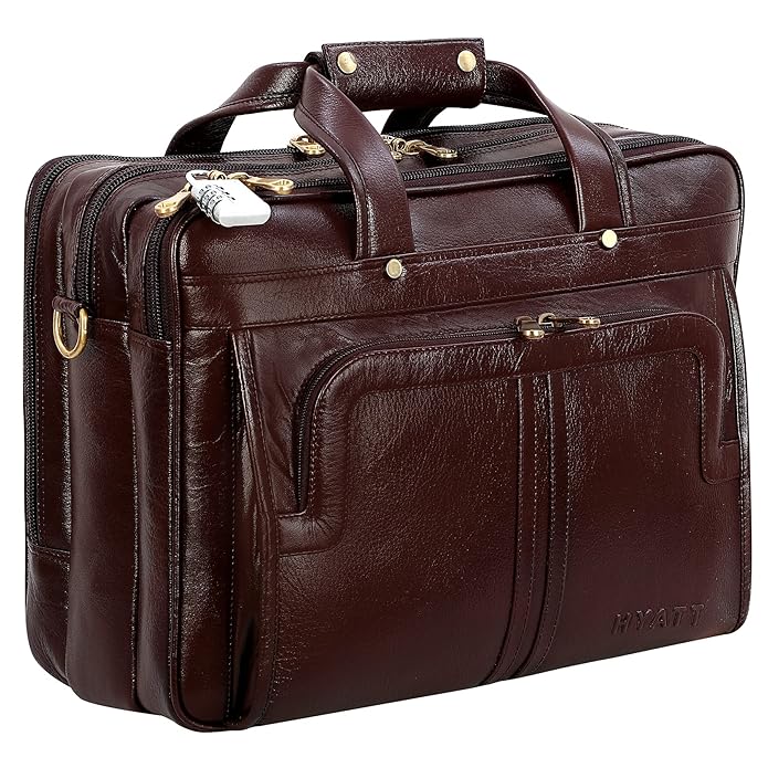 Leather Office Bag - Time Machine