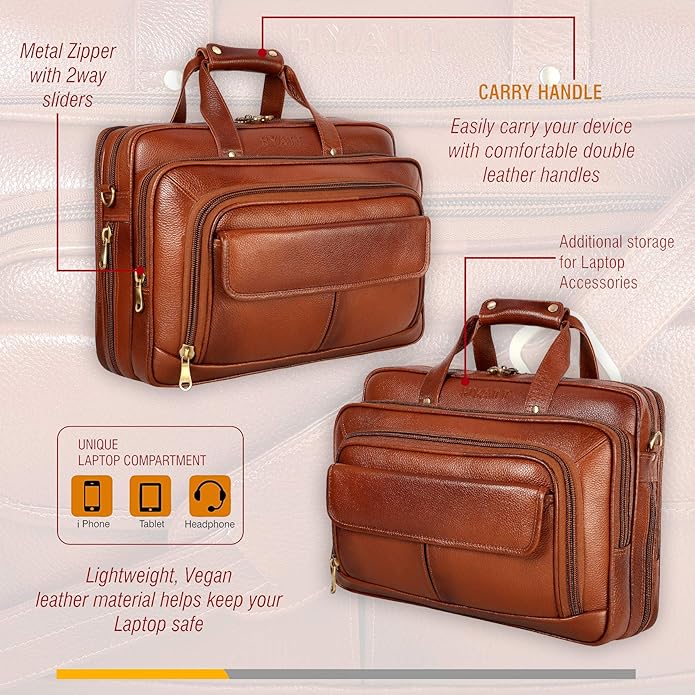 Leather Expandable Bags - TRAVELLER