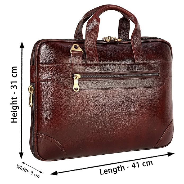 Leather Laptop Bag - The Expandable