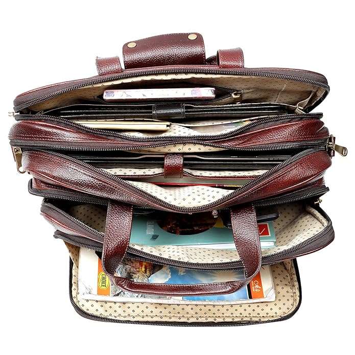 Leather Expandable Bags - TRAVELLER