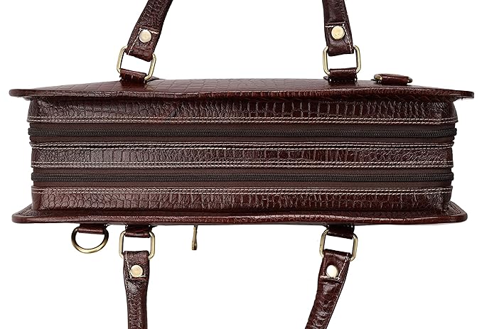 Leather Laptop Briefcase - New Basket