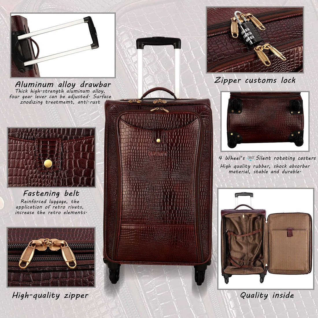 Leather Trolley Bag - The Voyager